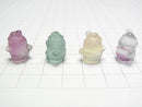 [Video] Multicolor Fluorite AAA- Snowman Motif 18x15mm [Undrilled] 5pcs