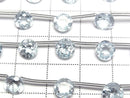 [Video]High Quality Sky Blue Topaz AAA- Round Faceted 6x6mm 1strand beads (aprx.7inch/18cm)