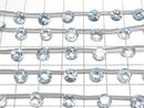 [Video]High Quality Sky Blue Topaz AAA- Round Faceted 6x6mm 1strand beads (aprx.7inch/18cm)