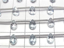 [Video]High Quality Sky Blue Topaz AAA- Pear shape Faceted 7x5mm 1strand beads (aprx.8inch/20cm)