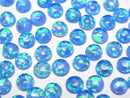 [Video] Kyoto Opal x Crystal AAA Round Cabochon 6x6mm [Blue] 2pcs