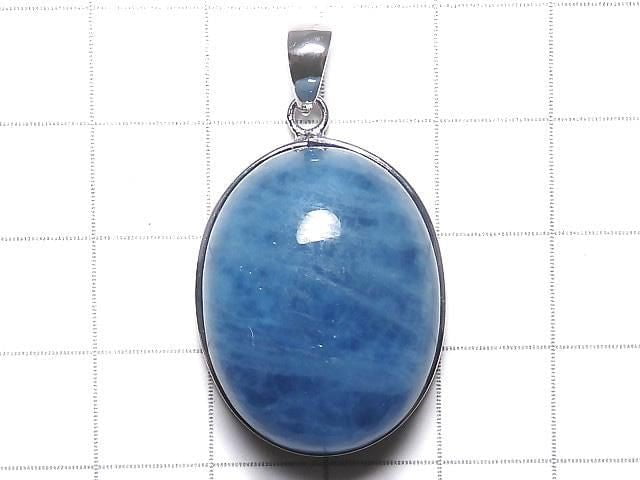 [Video][One of a kind] Aquamarine AA++ Pendant Silver925 NO.80
