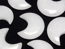 [Video] White Jade Moon Motif 30x26mm 2pcs
