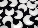 [Video] White Jade Moon Motif 30x26mm 2pcs