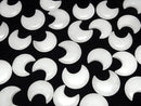 [Video] White Jade Moon Motif 30x26mm 2pcs