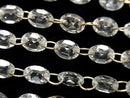 [Video]High Quality White Topaz Oval Faceted 8x6mm [Double Hole] 1strand (9pcs)