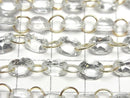 [Video]High Quality White Topaz Oval Faceted 8x6mm [Double Hole] 1strand (9pcs)
