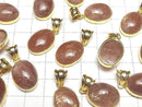 [Video]Sunstone AA++ Oval 19x14mm Pendant 18KGP 1pc