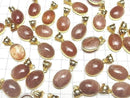 [Video]Sunstone AA++ Oval 19x14mm Pendant 18KGP 1pc