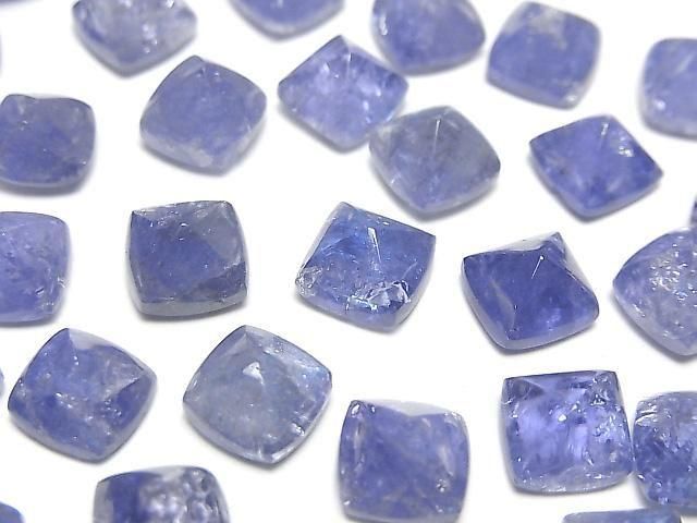 [Video]High Quality Tanzanite AA++ Sugarloaf Cut 8x8mm 2pcs