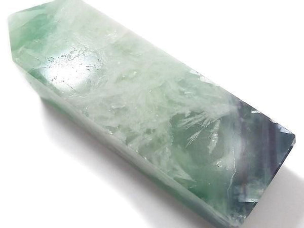 [Video][One of a kind] Angel Feather Fluorite Point (square pillar) 1pc NO.4