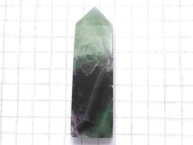 [Video][One of a kind] Angel Feather Fluorite Point (square pillar) 1pc NO.8