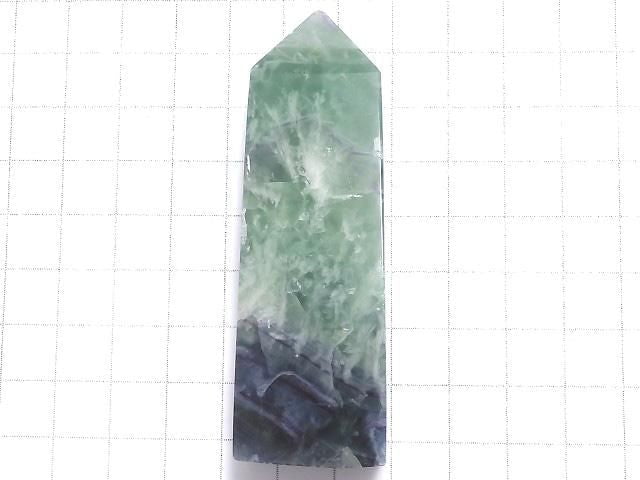 [Video][One of a kind] Angel Feather Fluorite Point (square pillar) 1pc NO.11