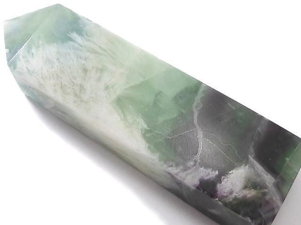 [Video][One of a kind] Angel Feather Fluorite Point (square pillar) 1pc NO.13