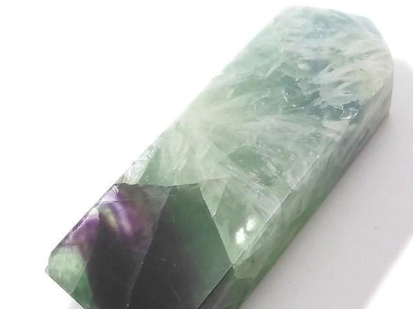 [Video][One of a kind] Angel Feather Fluorite Point (square pillar) 1pc NO.17