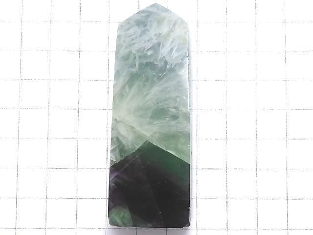 [Video][One of a kind] Angel Feather Fluorite Point (square pillar) 1pc NO.17