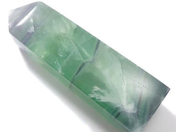 [Video][One of a kind] Angel Feather Fluorite Point (square pillar) 1pc NO.20