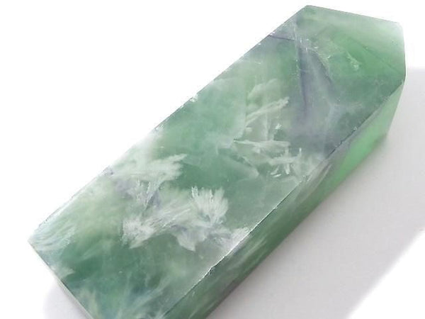 [Video][One of a kind] Angel Feather Fluorite Point (square pillar) 1pc NO.22