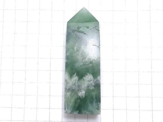 [Video][One of a kind] Angel Feather Fluorite Point (square pillar) 1pc NO.22