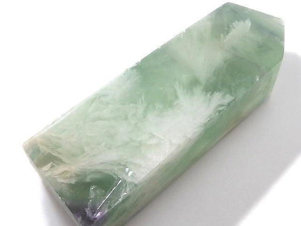 [Video][One of a kind] Angel Feather Fluorite Point (square pillar) 1pc NO.23