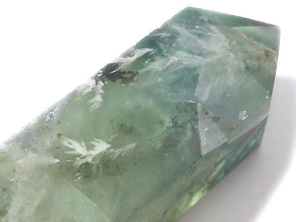 [Video][One of a kind] Angel Feather Fluorite Point (square pillar) 1pc NO.26