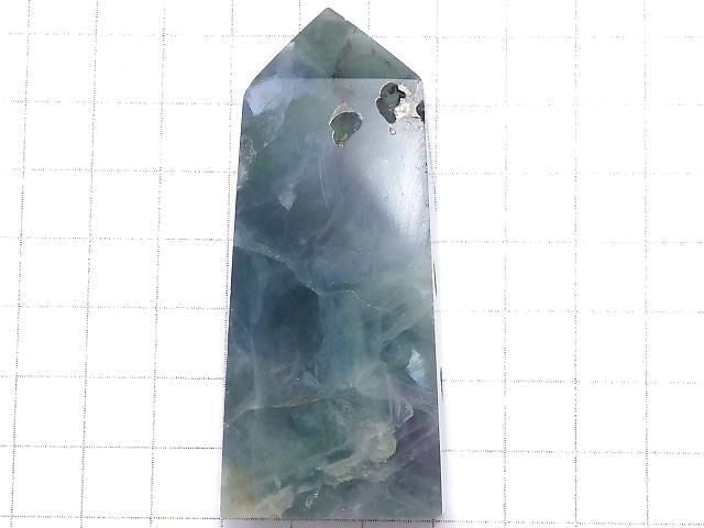 [Video][One of a kind] Angel Feather Fluorite Point (square pillar) 1pc NO.27
