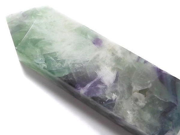[Video][One of a kind] Angel Feather Fluorite Point (square pillar) 1pc NO.28