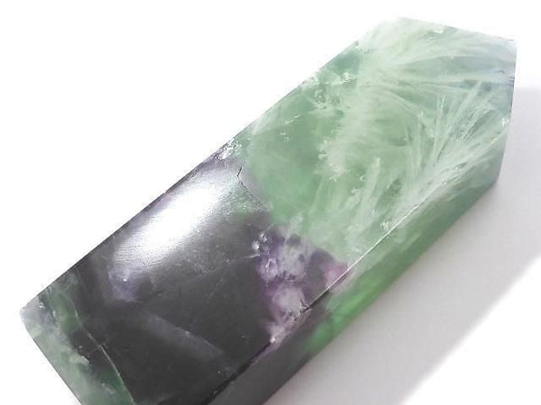 [Video][One of a kind] Angel Feather Fluorite Point (square pillar) 1pc NO.29