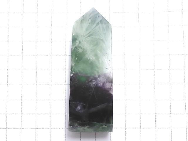 [Video][One of a kind] Angel Feather Fluorite Point (square pillar) 1pc NO.29
