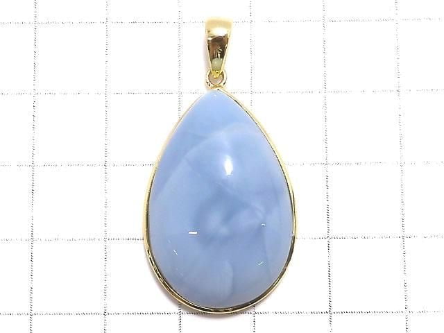 [Video][One of a kind] Blue Opal AAA- Pendant 18KGP NO.1