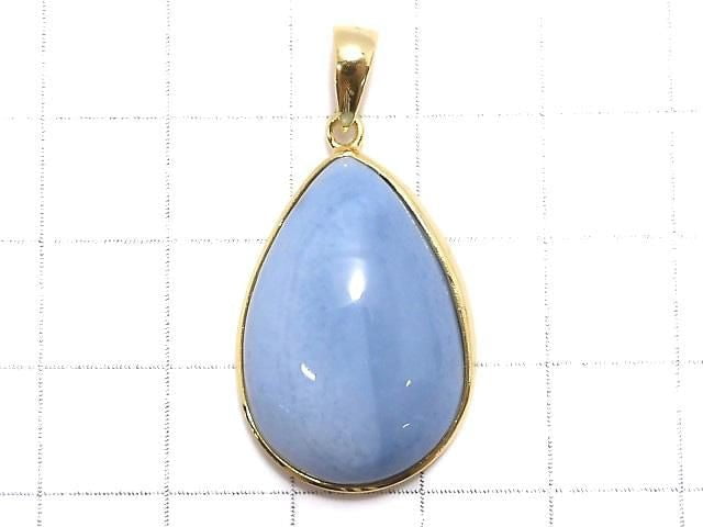 [Video][One of a kind] Blue Opal AAA- Pendant 18KGP NO.2