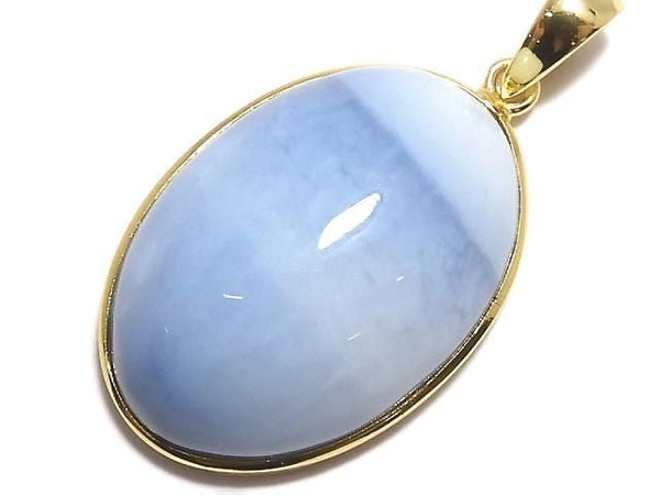 [Video][One of a kind] Blue Opal AAA- Pendant 18KGP NO.3