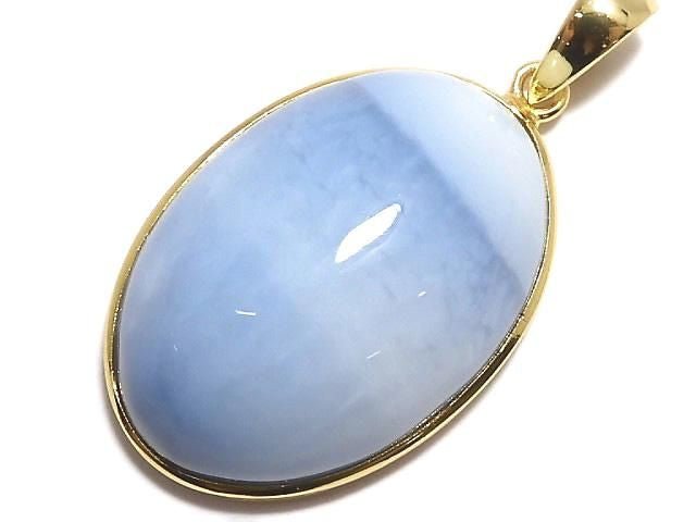[Video][One of a kind] Blue Opal AAA- Pendant 18KGP NO.3