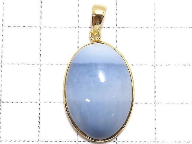 [Video][One of a kind] Blue Opal AAA- Pendant 18KGP NO.3