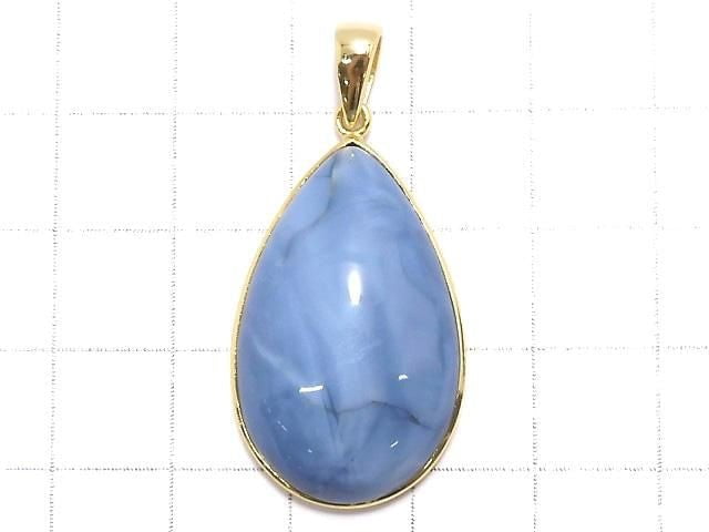 [Video][One of a kind] Blue Opal AAA- Pendant 18KGP NO.5