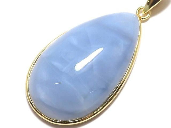 [Video][One of a kind] Blue Opal AAA- Pendant 18KGP NO.6