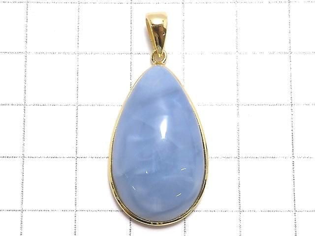 [Video][One of a kind] Blue Opal AAA- Pendant 18KGP NO.6