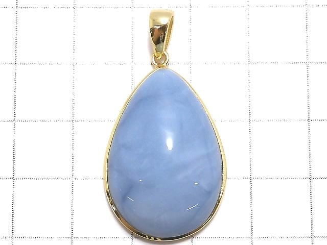 [Video][One of a kind] Blue Opal AAA- Pendant 18KGP NO.7