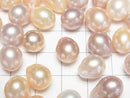 [Video] Fresh Water Pearl AA++ Potato-Drop 10-13mm [Half Drilled Hole] Natural color Mix 5pcs