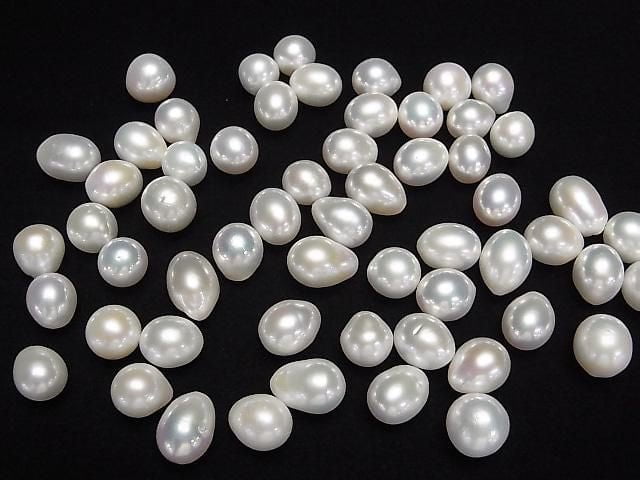 [Video]Fresh Water Pearl AA++ Loose stone Potato-Baroque 10-14mm White 3pcs