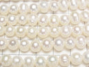 [Video] Fresh Water Pearl AA++ Potato 7-8mm White 1strand beads (aprx.15inch/37cm)
