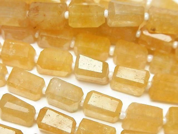 [Video] Yellow Aventurine Faceted Nugget half or 1strand beads (aprx.13inch/32cm)