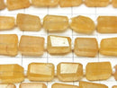 [Video] Yellow Aventurine Faceted Nugget half or 1strand beads (aprx.13inch/32cm)