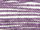 [Video]High Quality! Cubic Zirconia AAA Faceted Round 2mm [Grape Purple] 1strand beads (aprx.14inch/35cm)