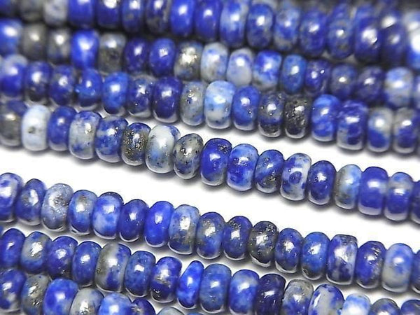 [Video] Lapislazuli AA Roundel 4x4x2mm 1strand beads (aprx.15inch/36cm)