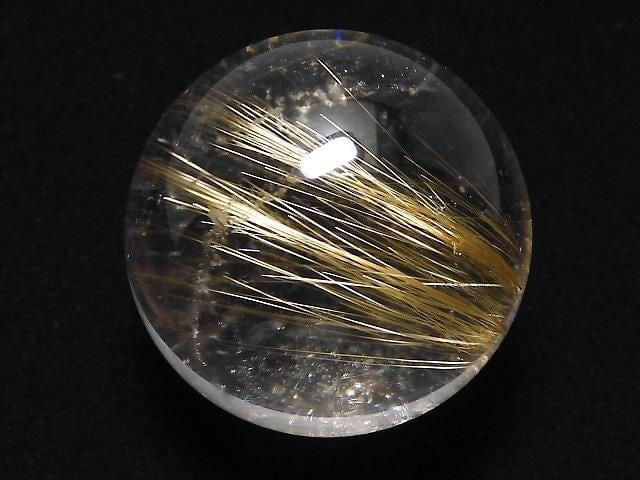 [Video][One of a kind] Rutilated Quartz AAA- Sphere, Round 20.5mm 1pc NO.3
