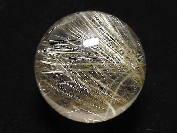 [Video][One of a kind] Rutilated Quartz AAA- Sphere, Round 21mm 1pc NO.4