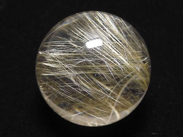 [Video][One of a kind] Rutilated Quartz AAA- Sphere, Round 21mm 1pc NO.4