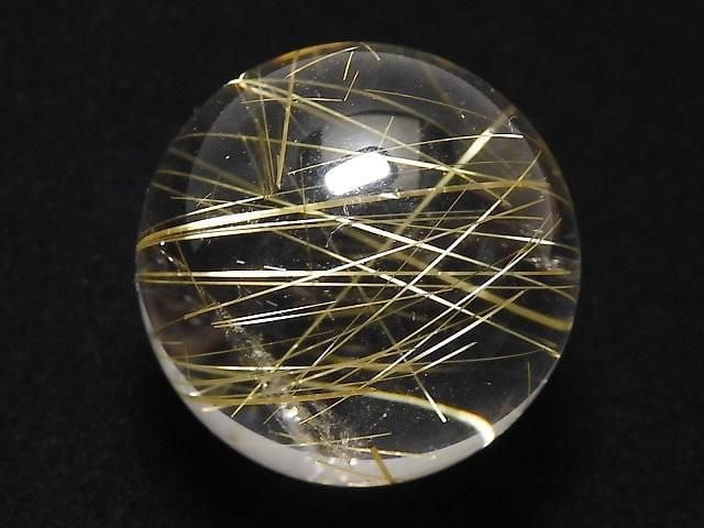 [Video][One of a kind] Rutilated Quartz AAA- Sphere, Round 20.5mm 1pc NO.5