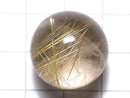 [Video][One of a kind] Rutilated Quartz AAA- Sphere, Round 19.5mm 1pc NO.9